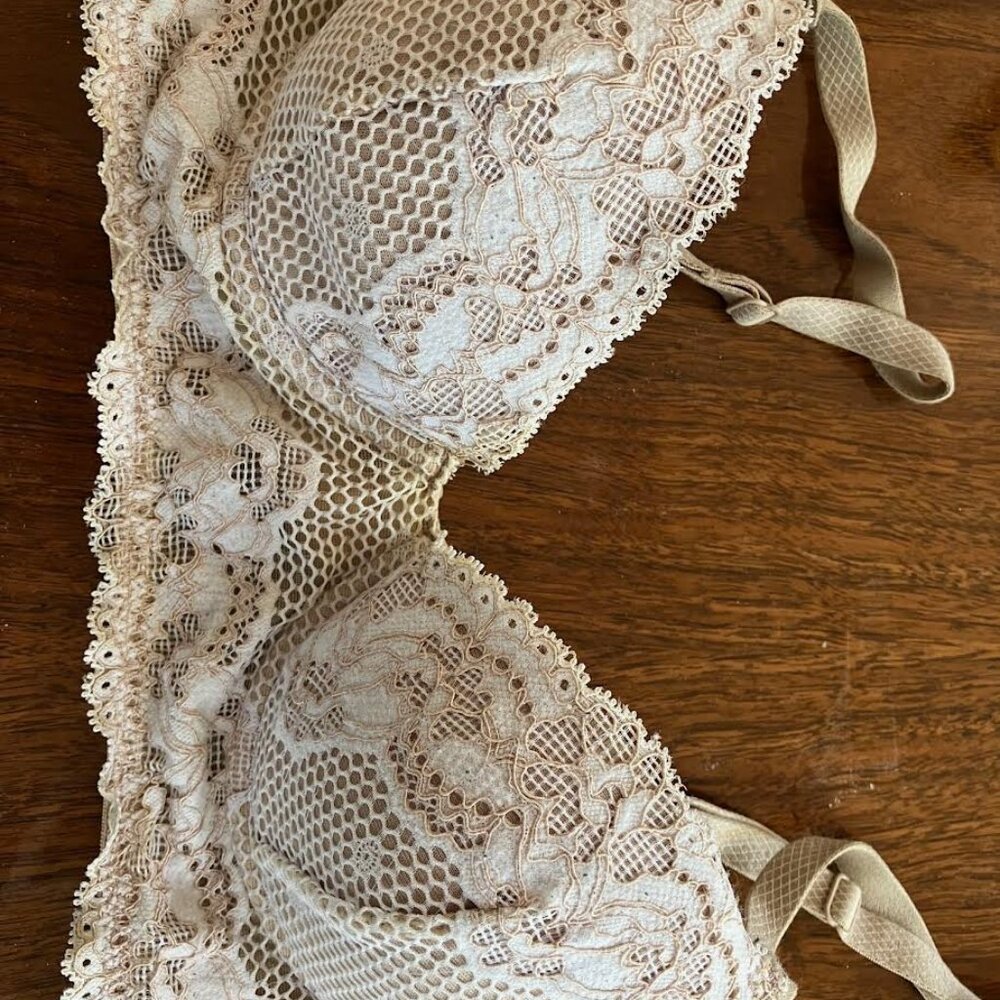 Josie Natori Cream Lace Bra